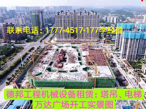 萬(wàn)達(dá)廣場(chǎng)、岳麓青城一二三期   租賃塔吊、電梯實(shí)情